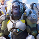 Overwatch heroes poise right before launching into battle.